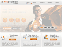 Tablet Screenshot of ca.netposition.fr